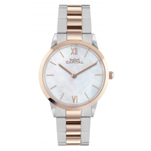 OROLOGIO CAPITAL TIME DONNA ACCIAIO Rosé QUARZO